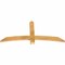 Ekena Millwork Bellingham Rough Sawn Timber Gable Bracket, Western Red Cedar, 60"W x 27"H x 2"D x 4"F, 11/12 Pitch GBW060X27X0204BEL00RWR - alternate 4